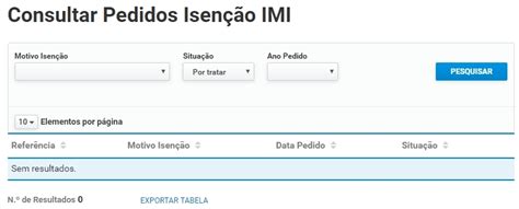 pedido de isenção de imi